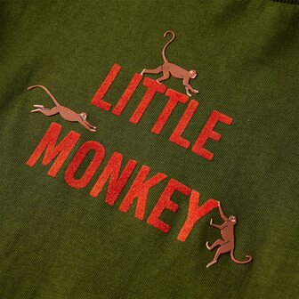Kindershirt met lange mouwen 116 donkerkakikleurig 4