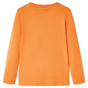 Kindershirt met lange mouwen 116 donkeroranje 2