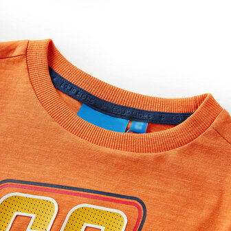 Kindershirt met lange mouwen 116 donkeroranje 3