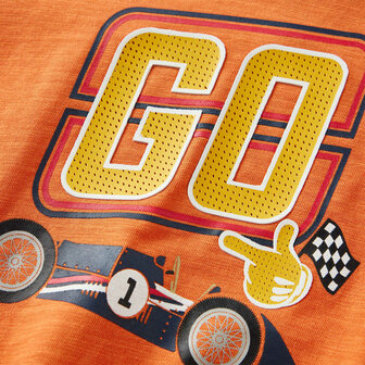 Kindershirt met lange mouwen 116 donkeroranje 4