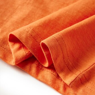 Kindershirt met lange mouwen 116 donkeroranje 6
