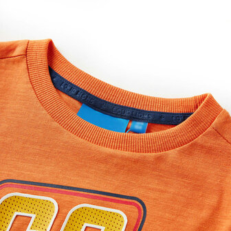Kindershirt met lange mouwen 128 donkeroranje 3