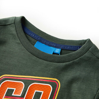 Kindershirt met lange mouwen 104 donkergroen 3