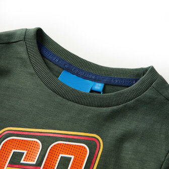 Kindershirt met lange mouwen 128 donkergroen 3