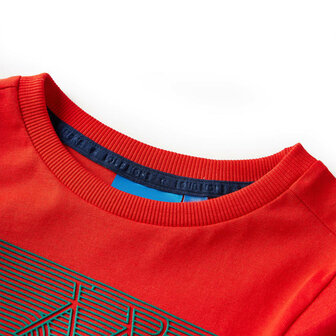 Kindershirt met lange mouwen 128 rood 3