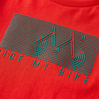 Kindershirt met lange mouwen 128 rood 4