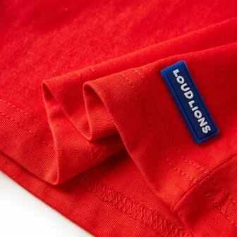 Kindershirt met lange mouwen 128 rood 6