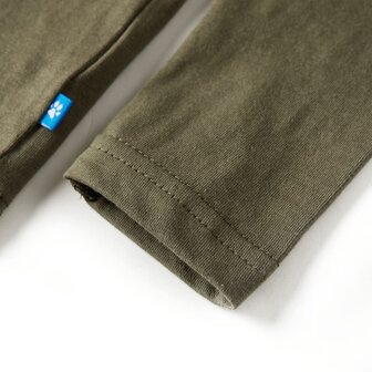 Kindershirt met lange mouwen 116 kakikleurig 5