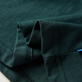Kindershirt met lange mouwen 116 donkergroen 6