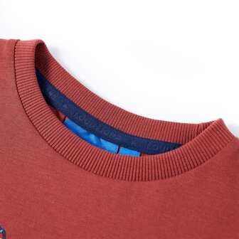Kindershirt met lange mouwen 104 roodbruin 3