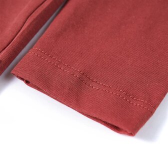 Kindershirt met lange mouwen 128 roodbruin 5