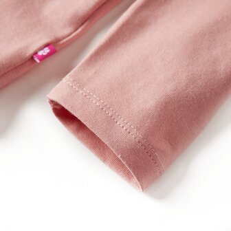 Kindershirt met lange mouwen 128 lichtroze 5