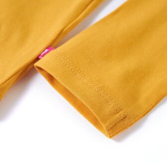 Kindershirt met lange mouwen 104 donkerokerkleurig 5