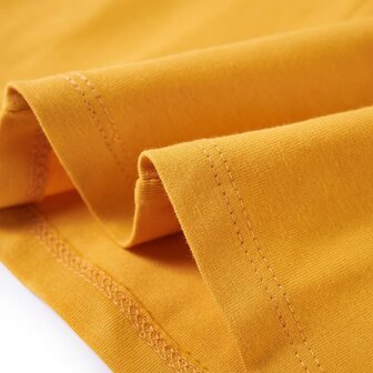 Kindershirt met lange mouwen 104 donkerokerkleurig 6