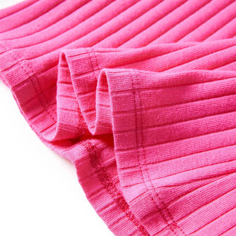 Kindershirt met lange mouwen geribd 116 felroze 7