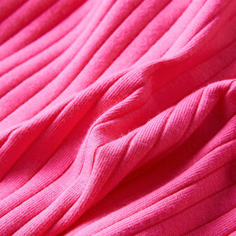 Kindershirt met lange mouwen geribd 116 felroze 8