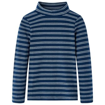 Kindershirt met lange mouwen 92 marineblauw 1