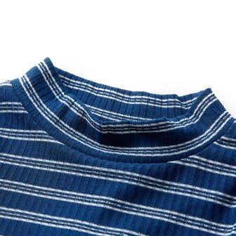 Kindershirt met lange mouwen 92 marineblauw 3