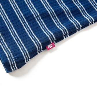 Kindershirt met lange mouwen 128 marineblauw 4
