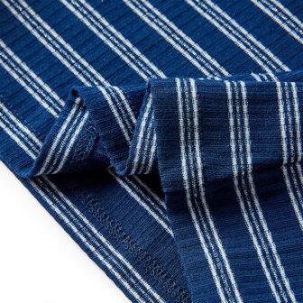Kindershirt met lange mouwen 128 marineblauw 6