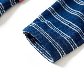 Kindershirt met lange mouwen 140 marineblauw 5