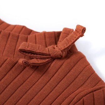 Kindershirt met lange mouwen 104 cognackleurig 4