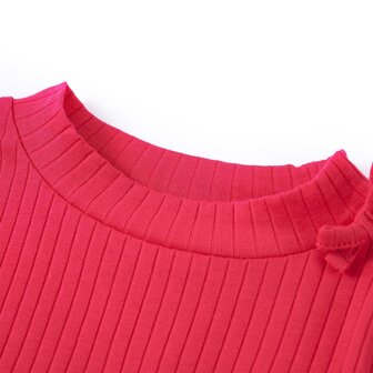 Kindershirt met lange mouwen 104 felroze 3