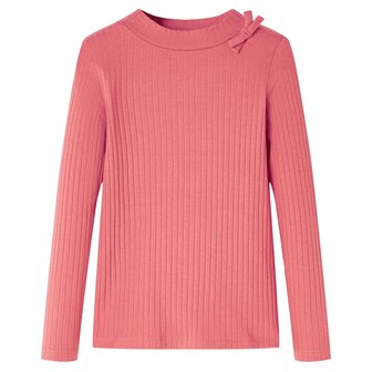 Kindershirt met lange mouwen 128 oudroze 1