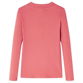 Kindershirt met lange mouwen 128 oudroze 2