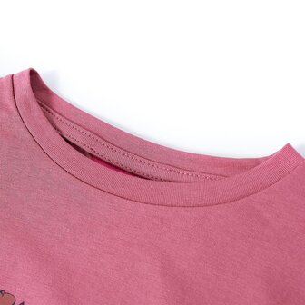 Kindershirt met lange mouwen 140 frambooskleurig 3
