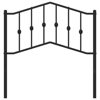 Hoofdbord 90 cm metaal zwart 2