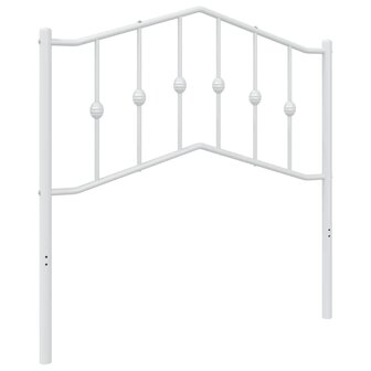 Hoofdbord 90 cm metaal wit 2