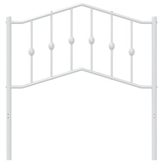 Hoofdbord 90 cm metaal wit 3