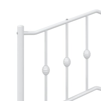 Hoofdbord 90 cm metaal wit 5