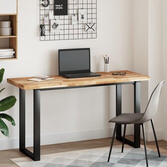Bureaublad met olieafwerking 160x50x4 cm massief acaciahout 2