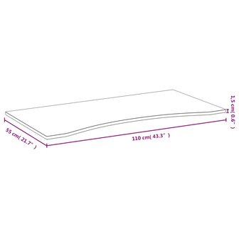 Bureaublad 110x55x1,5 cm bamboe 4