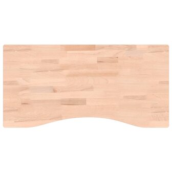 Bureaublad 80x(36-40)x4 cm massief beukenhout 2