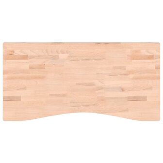 Bureaublad 100x(45-50)x4 cm massief beukenhout 2