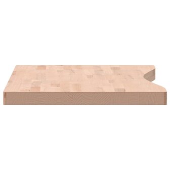 Bureaublad 100x(45-50)x4 cm massief beukenhout 5