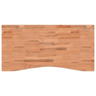 Bureaublad 110x(50-55)x2,5 cm massief beukenhout 2