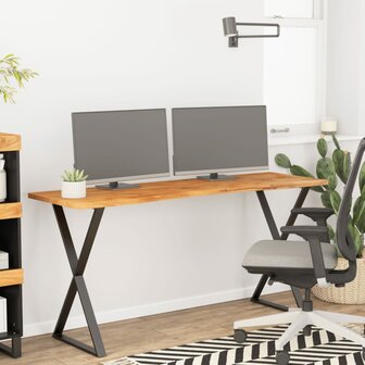 Bureaublad rechthoekig 140x50x2,5 cm massief acaciahout 1
