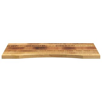Bureaublad met ronding 80x50x2,5 cm massief ruw mangohout 3