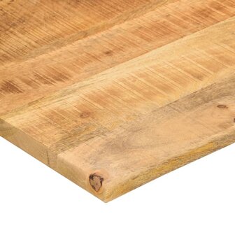 Bureaublad met ronding 100x60x2,5 cm massief ruw mangohout 6