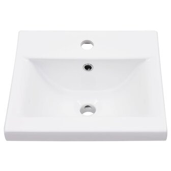Wastafelframe met inbouwwastafel ijzer wit 6