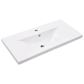 Wastafelframe met inbouwwastafel ijzer wit 5