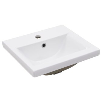 Wastafelframe met inbouwwastafel ijzer wit 5
