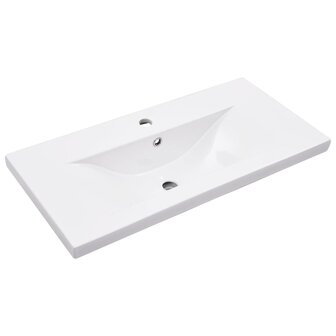 Wastafelframe met inbouwwastafel ijzer wit 5