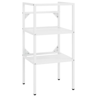 Wastafelframe 40x38x83 cm ijzer wit 2