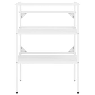 Wastafelframe 59x38x83 cm ijzer wit 3