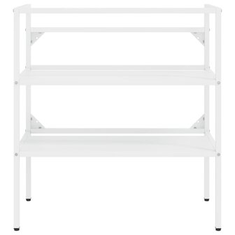 Wastafelframe 79x38x83 cm ijzer wit 3